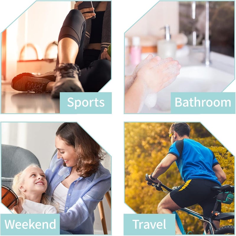 Tekson Travel Bottles Empty 2oz (10 PCS), Plastic Travel Size Cosmetic Container, TSA Amber Squeeze Bottle for Shampoo, Conditioner (Flip Cap) - Image 3